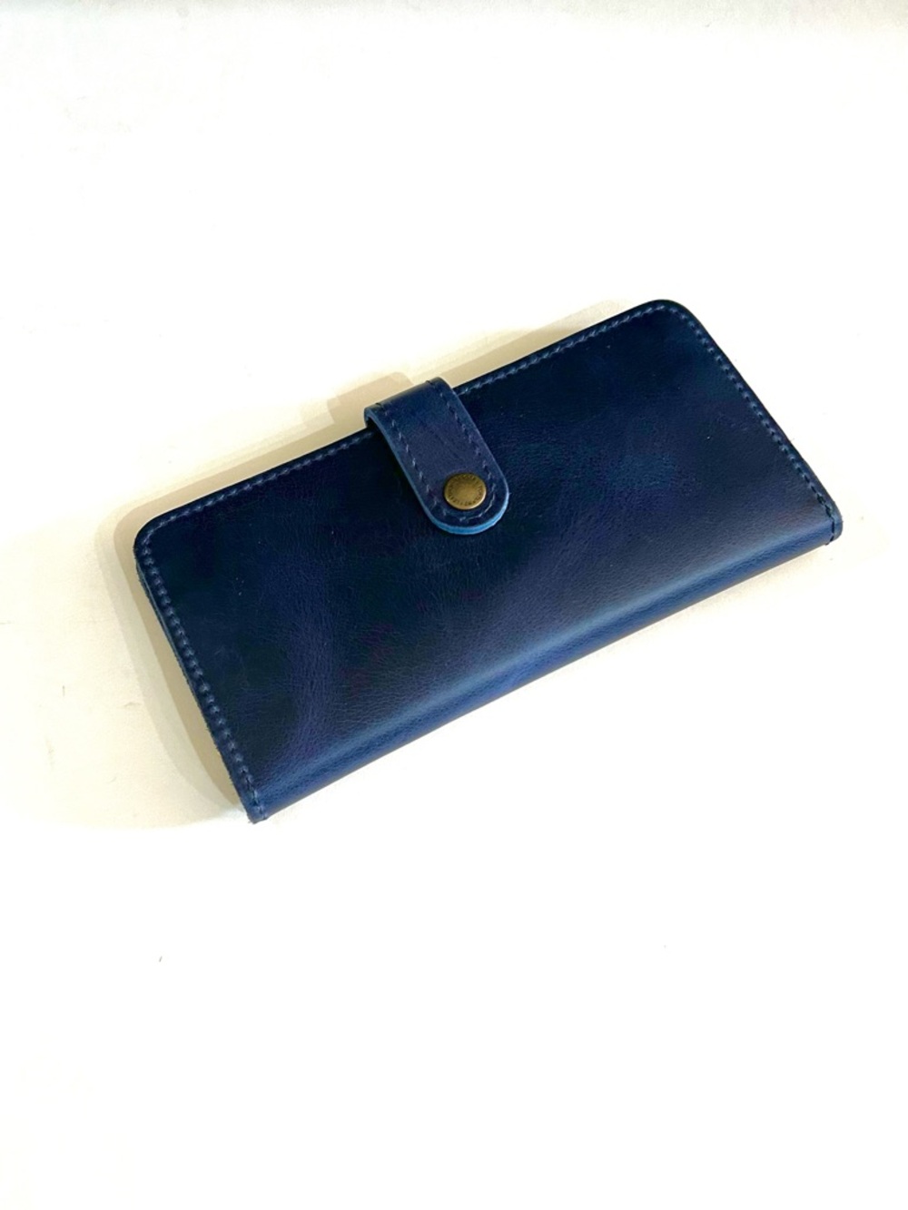 Portland Leather Goods Deep Water Navy Leather Snap Wallet